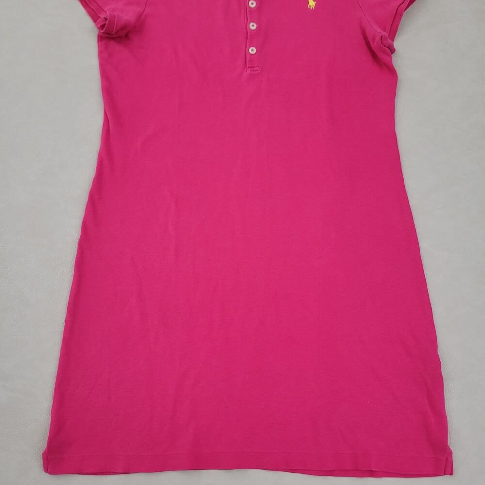 Ralph Lauren Polo Sport Shirt Dress Womens L Pink Preppy Classic Heritage - Picture 3 of 7